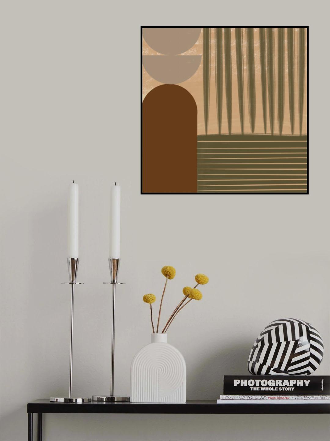 Fall Geometric Poster och Canvastavla