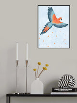 Fly With Me (blue) Poster och Canvastavla