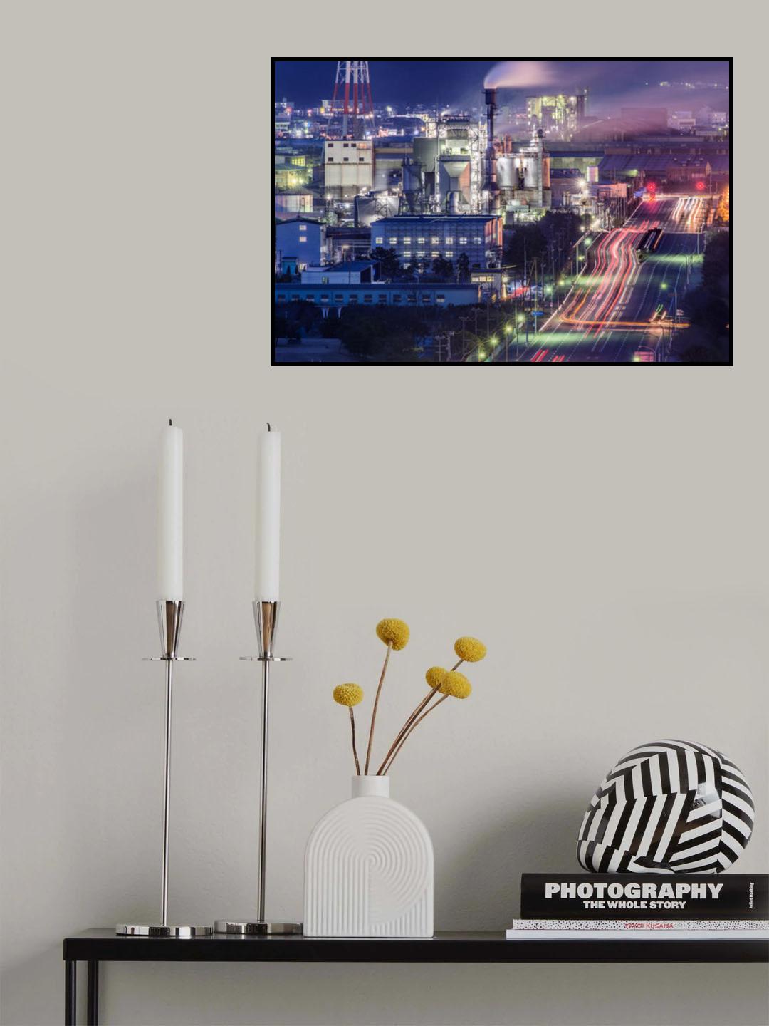 Light Trail Poster och Canvastavla