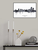 Wilmington Delaware Skyline Poster och Canvastavla
