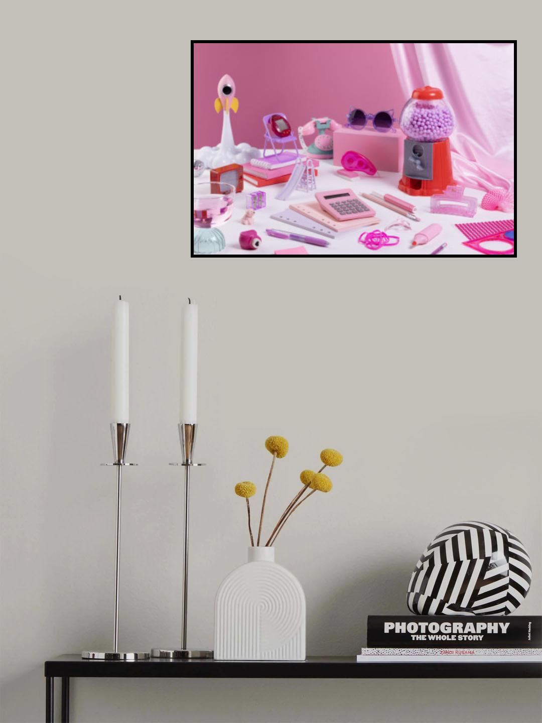 Pink office Poster och Canvastavla