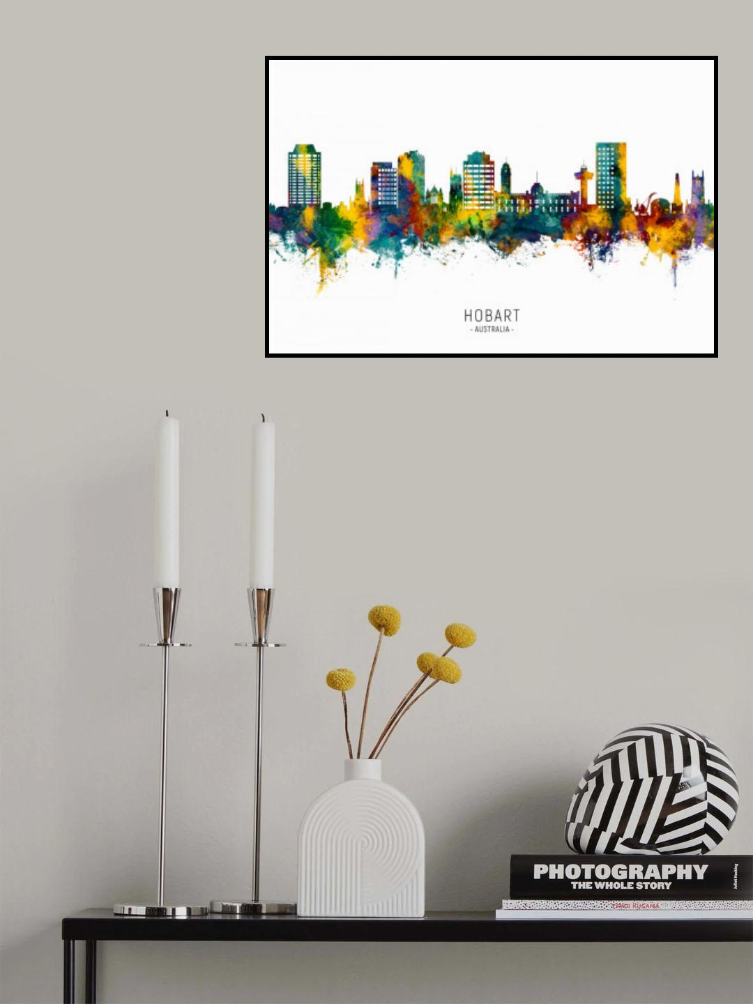 Hobart Australia Skyline Poster och Canvastavla