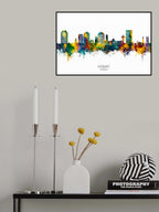 Hobart Australia Skyline Poster och Canvastavla