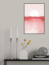 Minimal Landscape Pink 01 Poster och Canvastavla