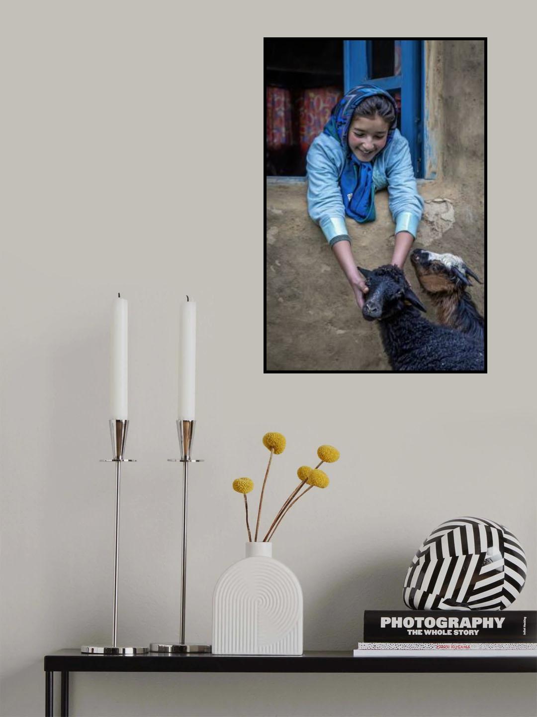 Blue Poster och Canvastavla