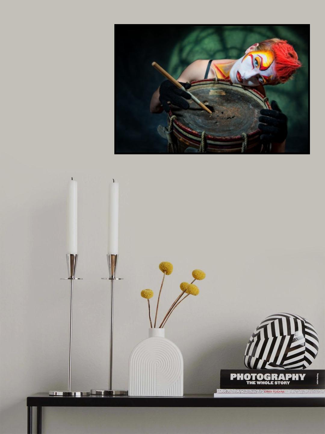 Silent Drummer Poster och Canvastavla