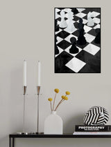 Chess black and white Poster och Canvastavla