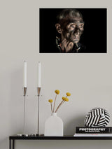 The tattooed face of a Konyak man Poster och Canvastavla
