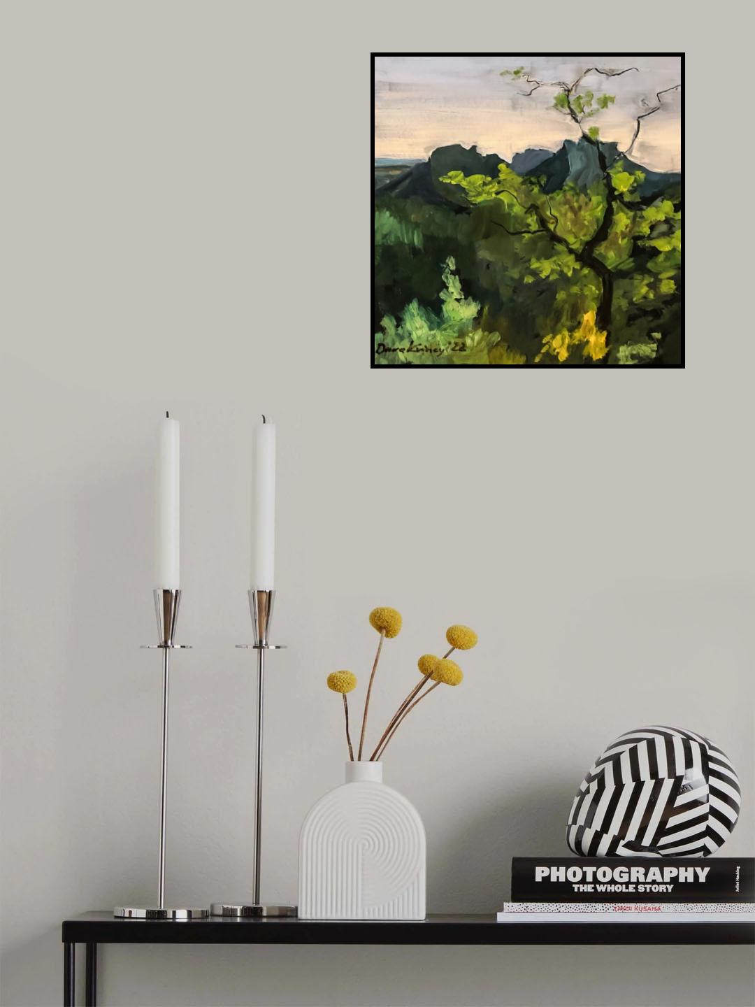 Green Landscape Poster och Canvastavla