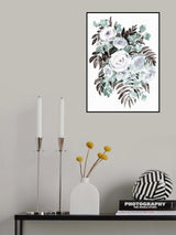 Harriet bouquet in steel Poster och Canvastavla