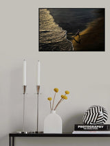 Boy Running On The Beach Poster och Canvastavla