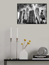 The beauty leaves a city. Poster och Canvastavla