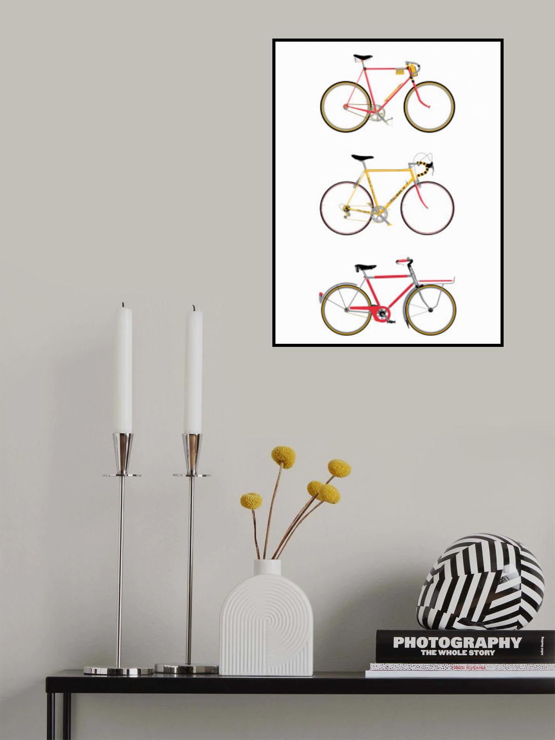 Vintage Bikes Poster och Canvastavla