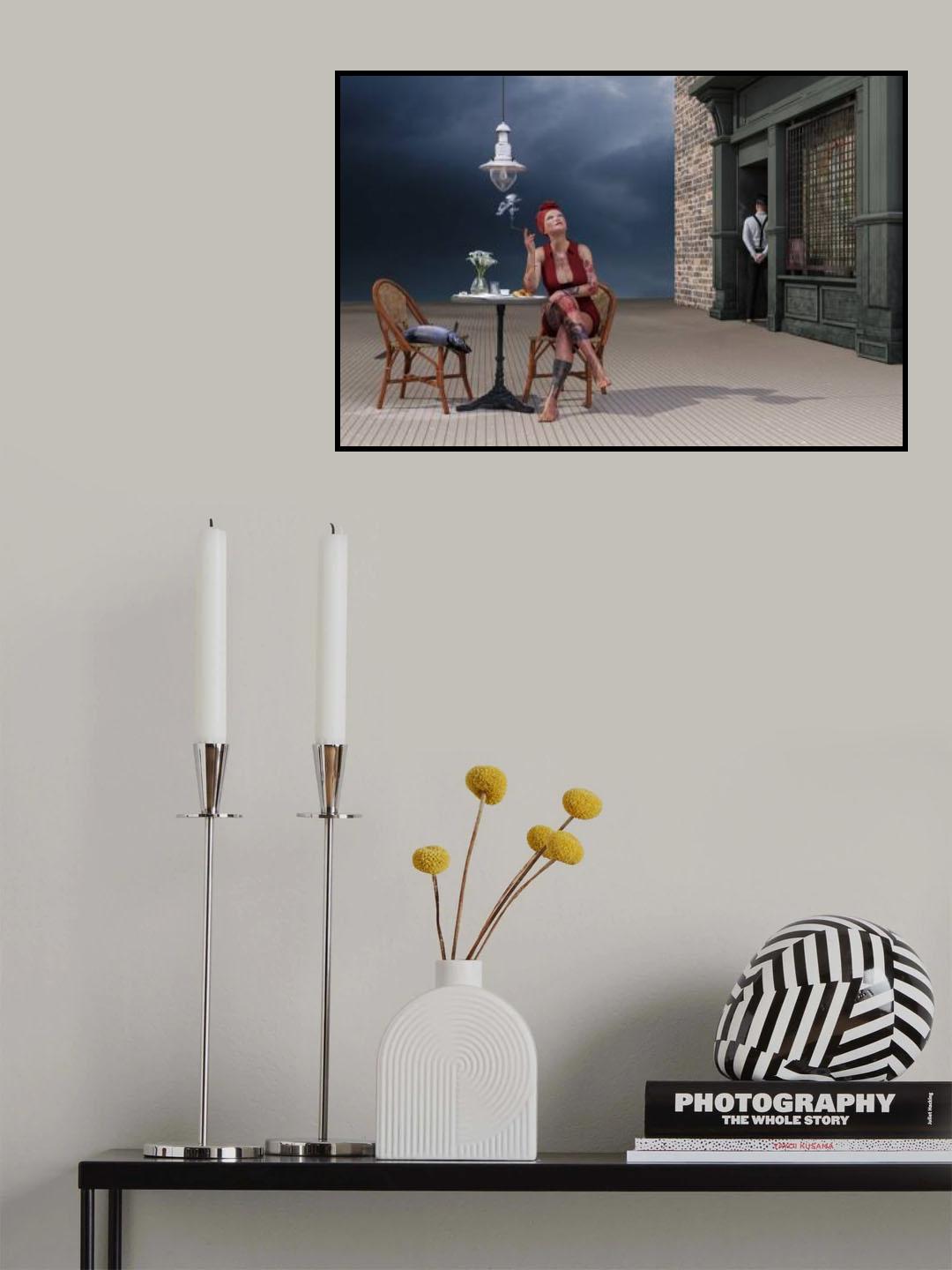 blue water in the sky Poster och Canvastavla