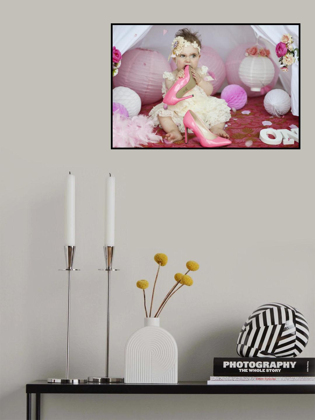 Pink shoe Poster och Canvastavla