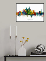 Philadelphia Pennsylvania Skyline Poster och Canvastavla