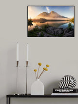 Golden Summer Morning in the Alps Poster och Canvastavla