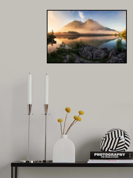 Golden Summer Morning in the Alps Poster och Canvastavla