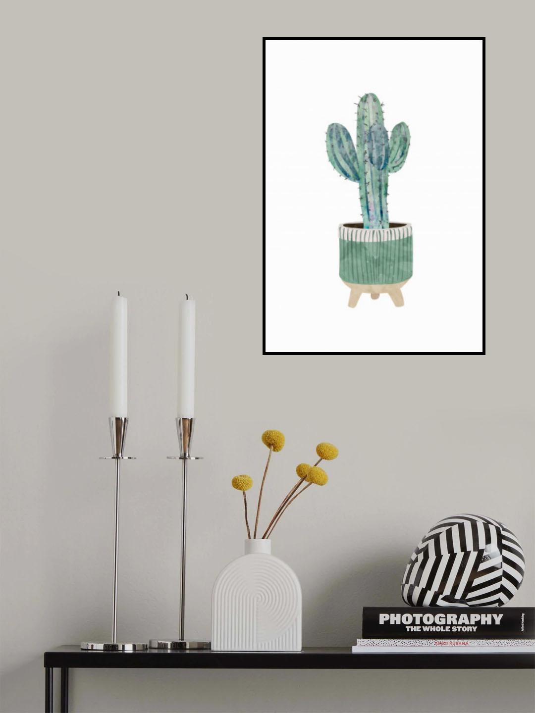 Boho scandi cactus 1 Poster och Canvastavla