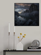 Triangular Sunset Poster och Canvastavla