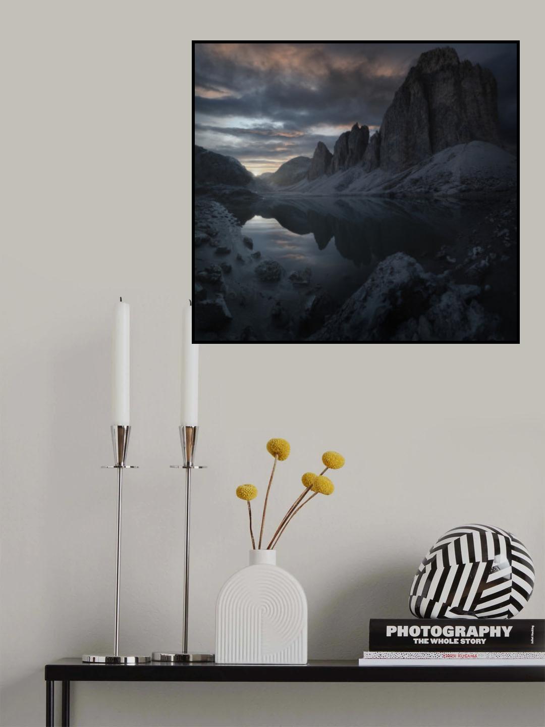 Triangular Sunset Poster och Canvastavla