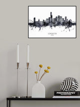 Edmonton Canada Skyline Poster och Canvastavla