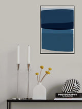Modern Blue Poster och Canvastavla