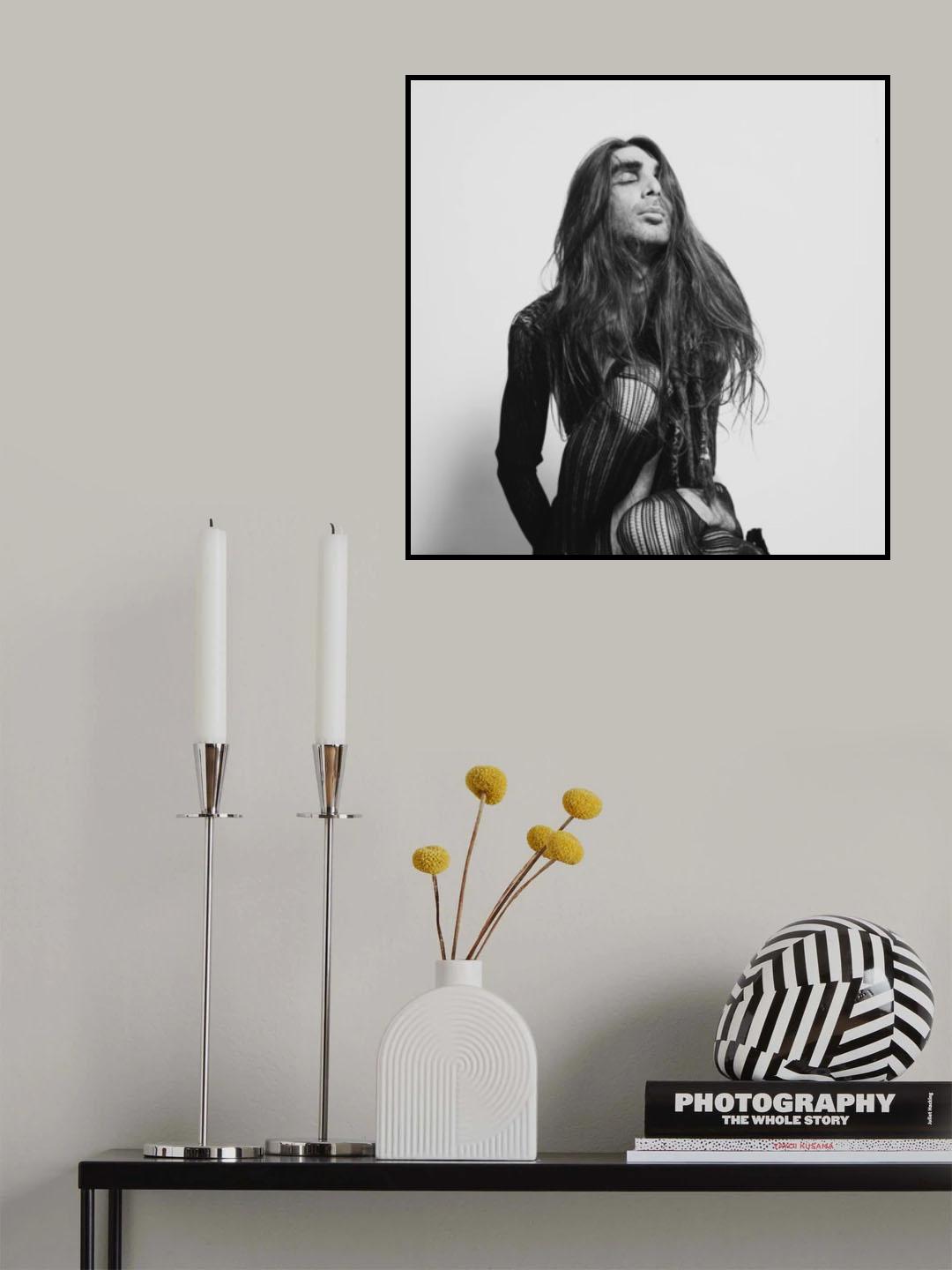 Portrait Of Man Poster och Canvastavla