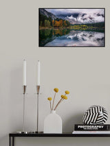 Autumn mood at Fusine lake Poster och Canvastavla
