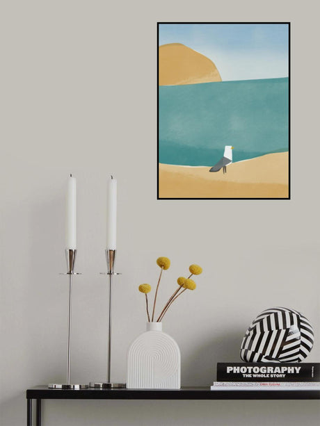 Lone Seagull Poster och Canvastavla