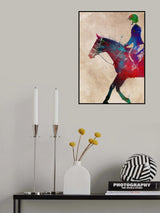 Horse Riding Sport Art (4) Poster och Canvastavla