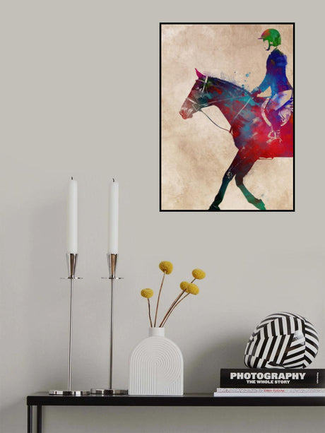Horse Riding Sport Art (4) Poster och Canvastavla