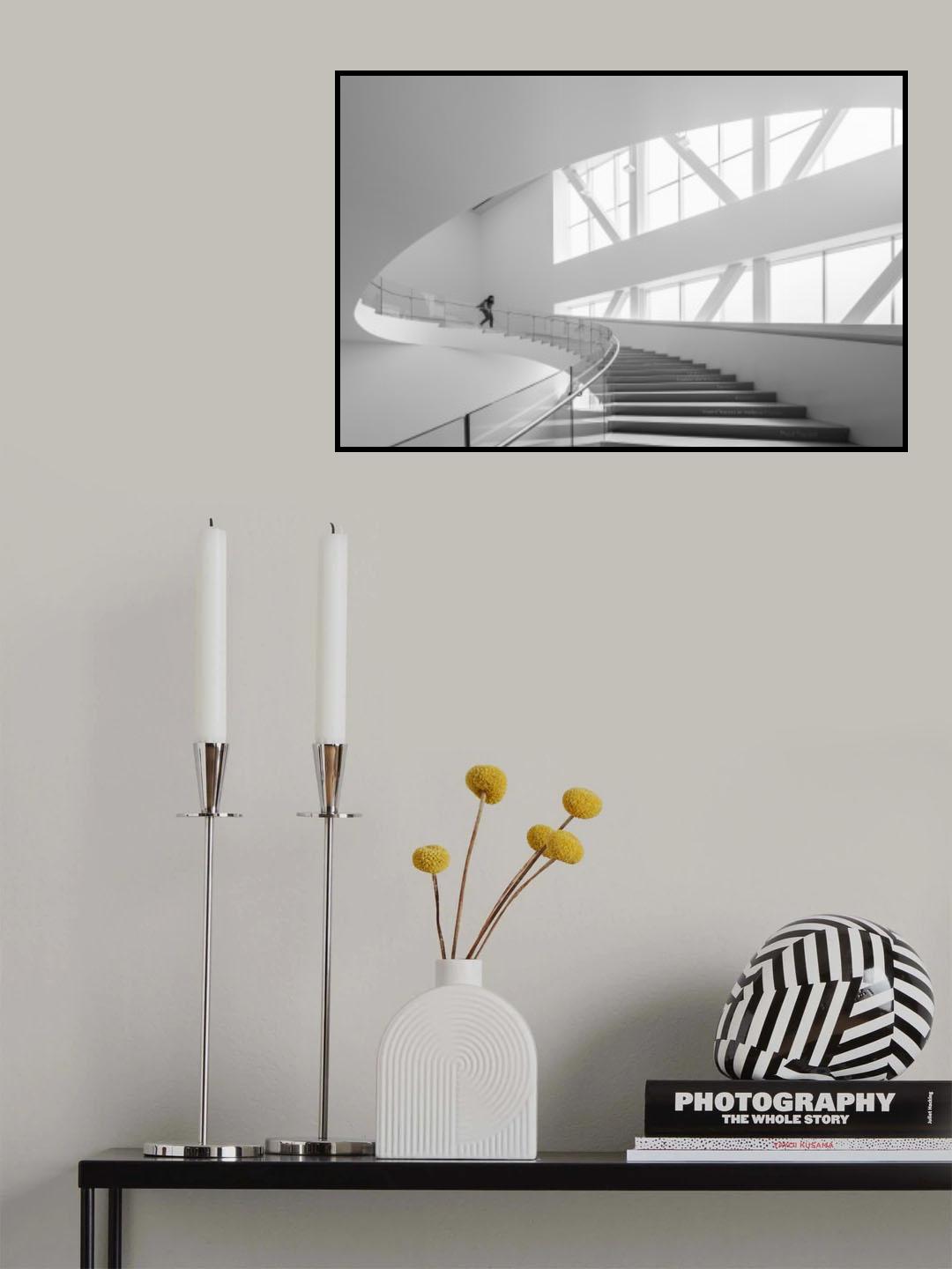 On the S-shaped stairs Poster och Canvastavla