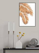 Golden palms white copper 1 Poster och Canvastavla