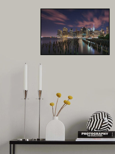 New York City at Night Poster och Canvastavla