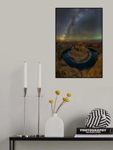 Milky Way over Horseshoe Bend Poster och Canvastavla