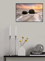 Moeraki Boulders Poster och Canvastavla