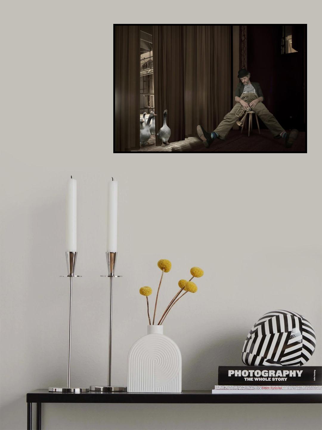 the tired musician Poster och Canvastavla