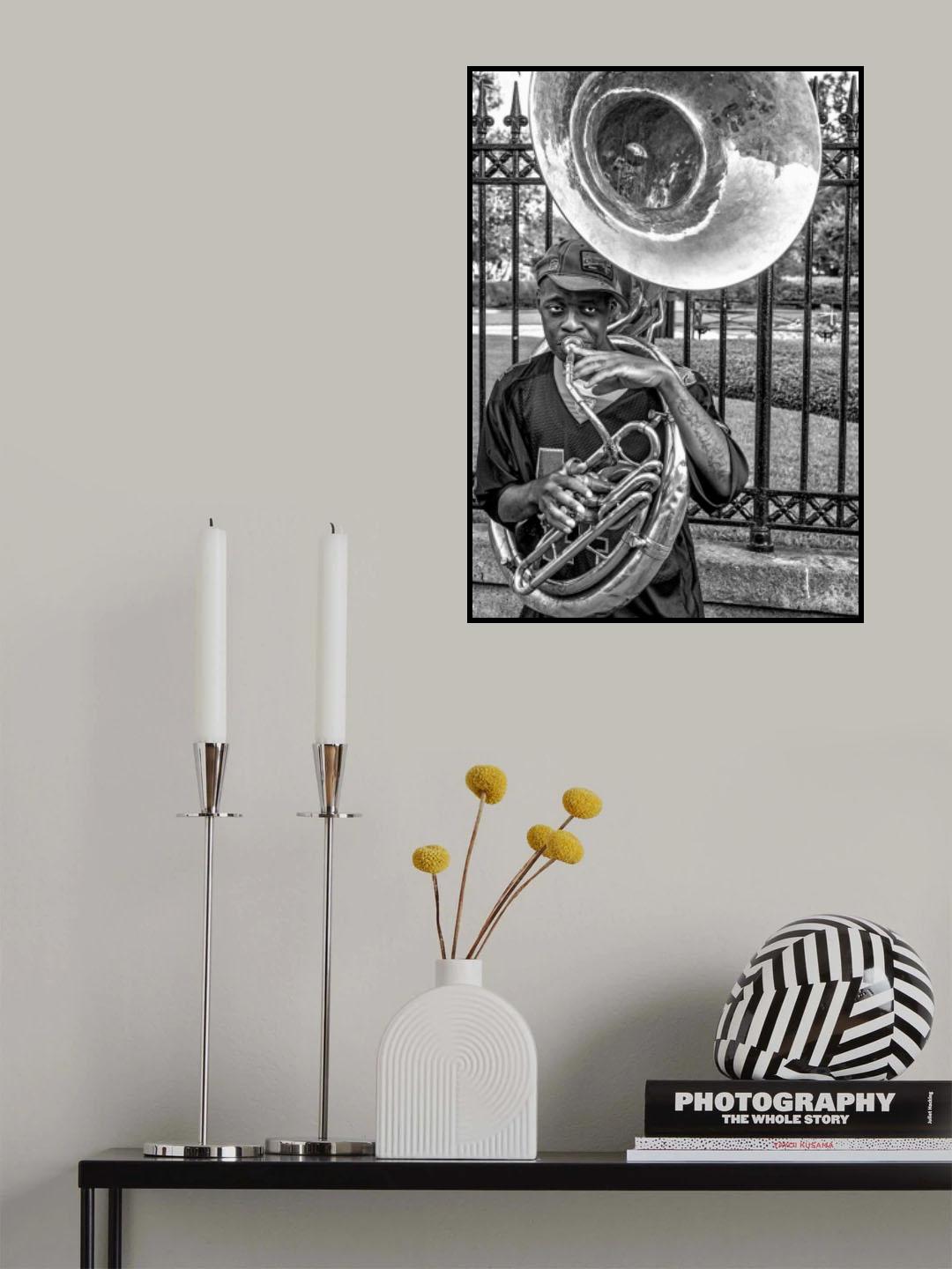 They say it's the Sousaphone players you have to look out for... Poster och Canvastavla