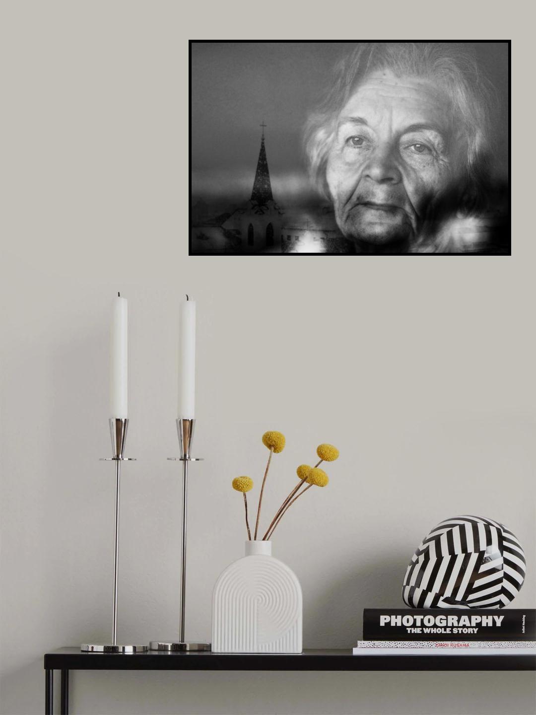white age. winter outside Poster och Canvastavla