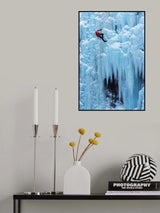 Exploring Ice Cliff Poster och Canvastavla