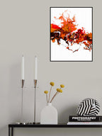 Colorful White Wave 1 Poster och Canvastavla