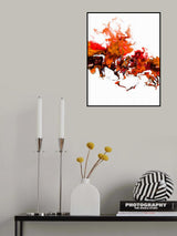 Colorful White Wave 1 Poster och Canvastavla