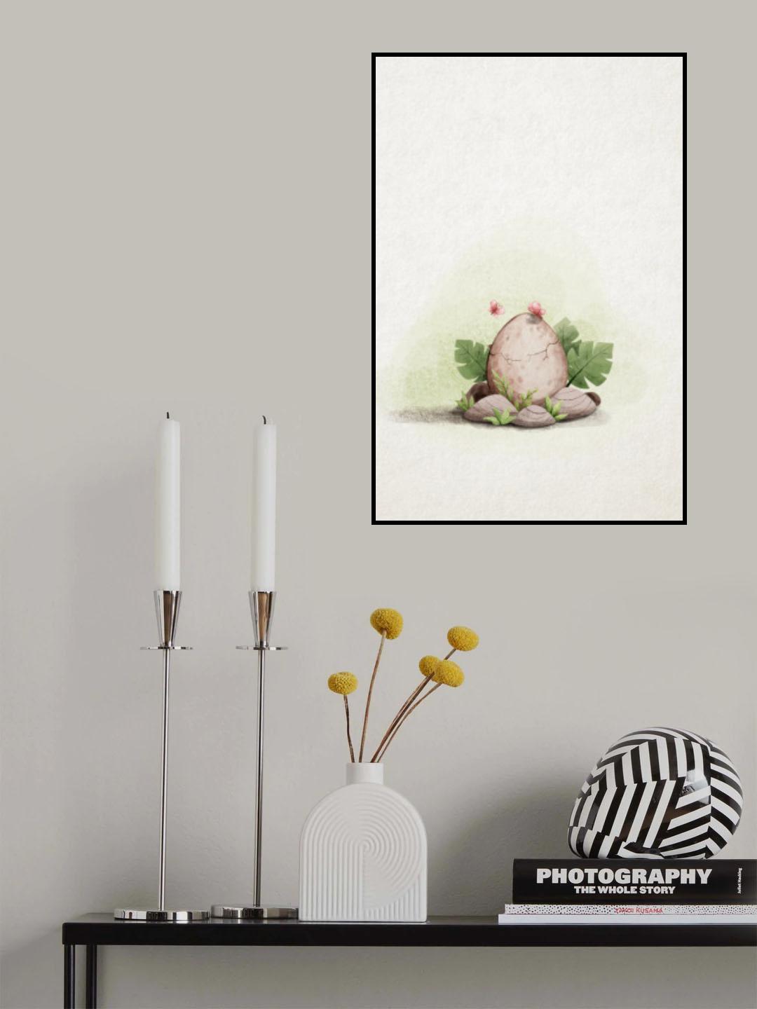 Kawaii Dinosaur (1) Poster och Canvastavla