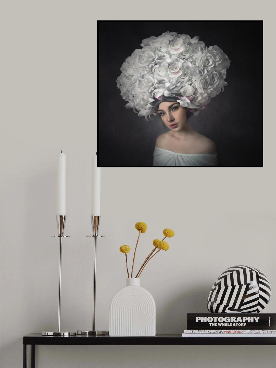 White Roses Poster och Canvastavla