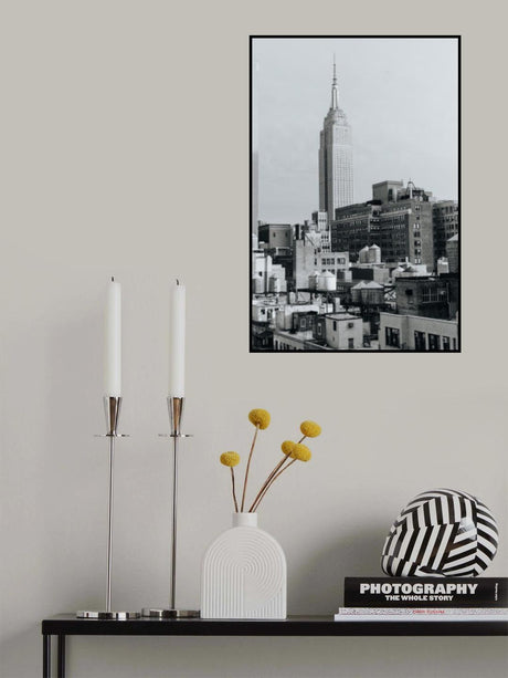 Empire State of Mind Black and White Poster och Canvastavla