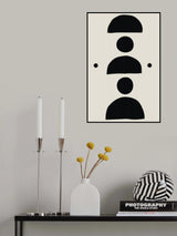 Minimal Black Expression #4 Poster och Canvastavla