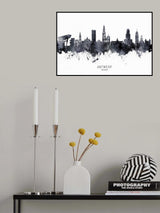 Antwerp Belgium Skyline Poster och Canvastavla