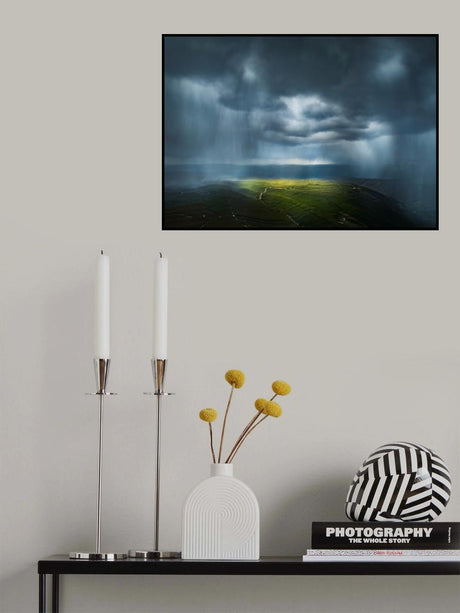 Virgas across grassland Poster och Canvastavla
