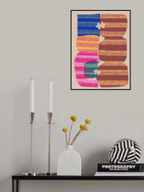 Abstract Stripe Minimal Collage 14 Poster och Canvastavla